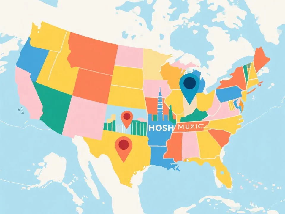 2026世界盃主辦城市分佈示意圖